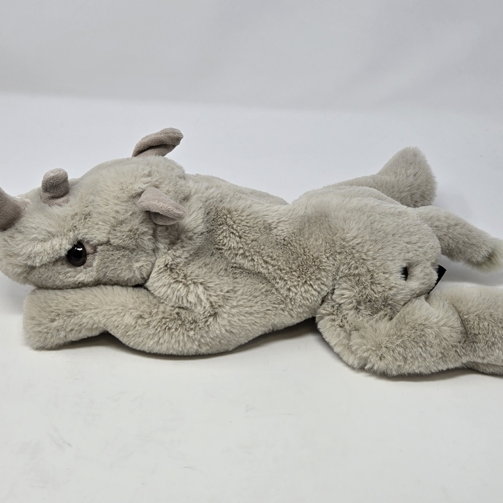 FAO SCHWARZ SET OF 2 PLUSH TOYS STUFFED ANIMAL TIGER & RHINO ADOPT A WILD PAL - Picture 3 of 14